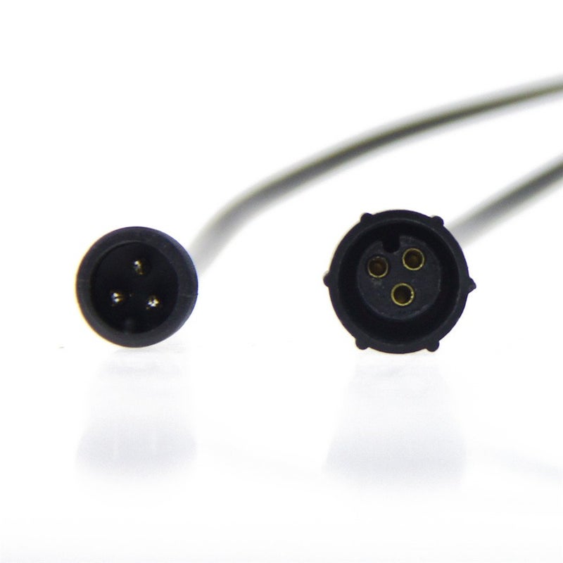 ALITOVE 5 Pairs 3 Pin 3 Core Male Female Plug LED Connector Waterproof IP65 with 20cm 22AWG 3X 0.3mm² Cable for 5V 12V WS2811 WS2812B WS2812 SK6812 SK6812-RGBW Pixel Halloween Christmas Light 14mm Nut - Image 2