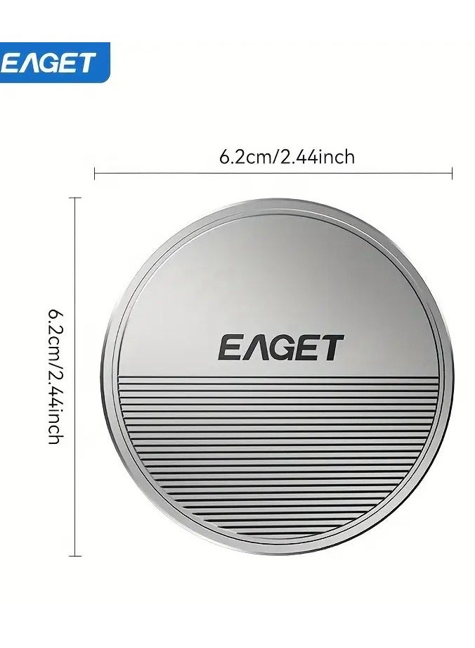 إيجيت حاوية أقراص EAGET المغناطيسية M.2 NVMe لأيفون 15 برو ماكس – محول محمول USB 3.2 Gen2 بسرعة 10Gbps من NVMe إلى PCIe، تصميم معدني مدمج وأنيق مع متانة وتبديد حرارة عالي - Image 5