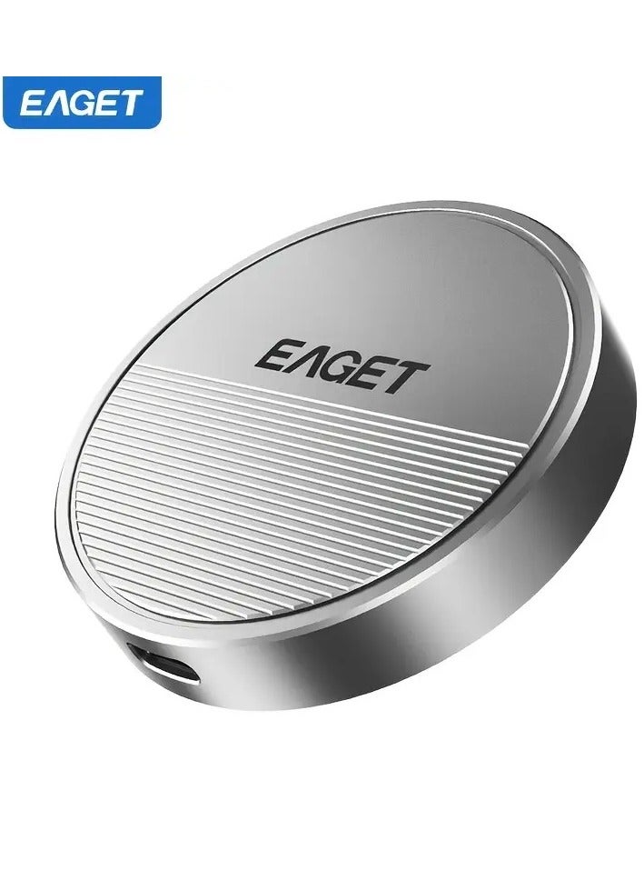 إيجيت حاوية أقراص EAGET المغناطيسية M.2 NVMe لأيفون 15 برو ماكس – محول محمول USB 3.2 Gen2 بسرعة 10Gbps من NVMe إلى PCIe، تصميم معدني مدمج وأنيق مع متانة وتبديد حرارة عالي - Image 1