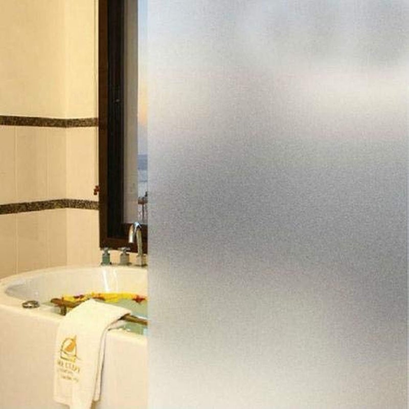 33ft White Waterproof Glass Frosted Bathroom window Decal Self Adhesive Film Wall Sticker
