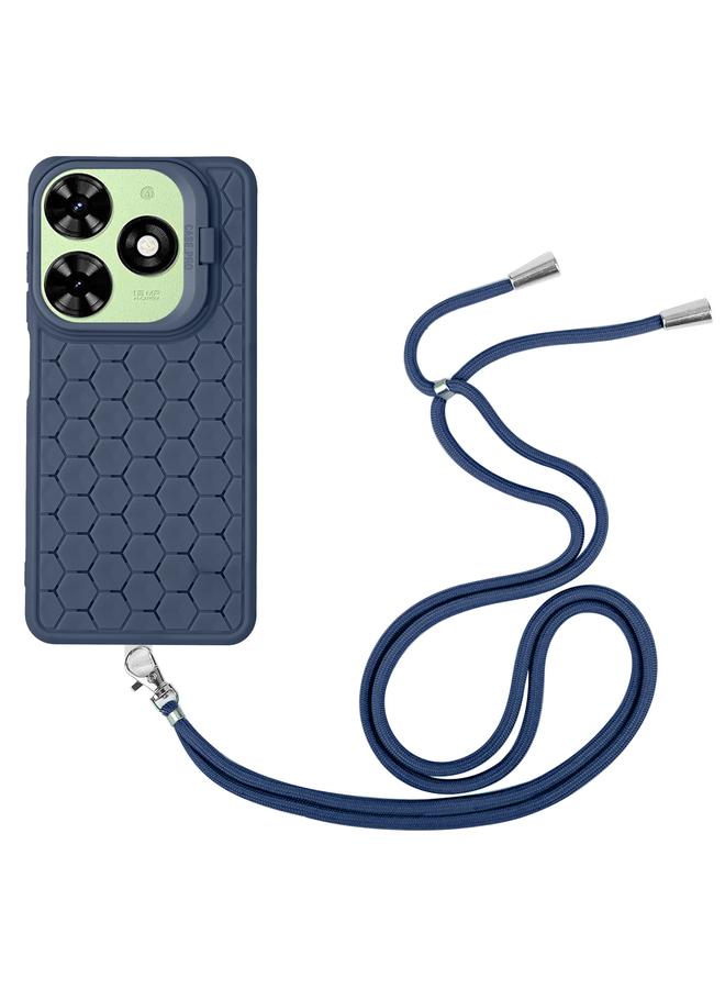 The Bros Phone Case For Infinix Hot 40i Honeycomb Radiating Holder TPU Phone Phone Case with Lanyard - Image 3