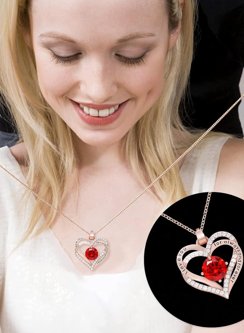 MAOGEDA Preserved Rose with Love Necklace Jewelry Gift Set, Hand-Made Rose Flower Gifts for Her on Mother's Day, Birthday, Valentine's Day, Anniversary, and (Red) - Image 5