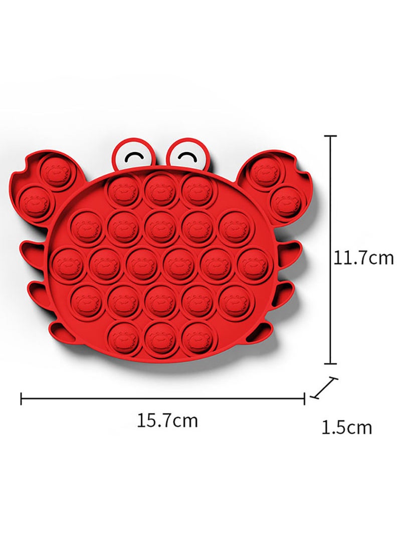 Theodor - Push Pop Bubble Sensory Fidget Toy Red Crab - Image 1