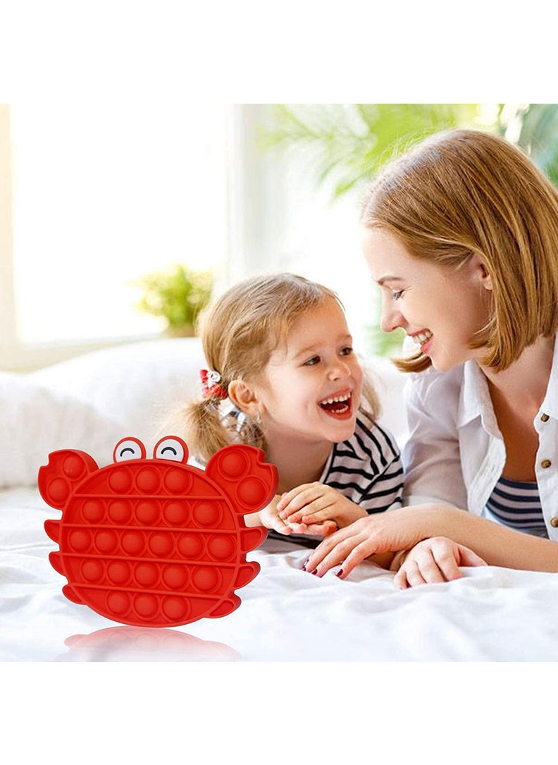 Theodor - Push Pop Bubble Sensory Fidget Toy Red Crab - Image 1