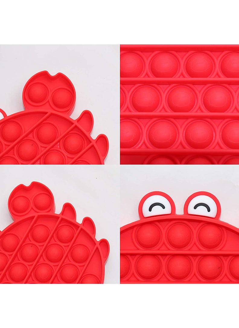 Theodor - Push Pop Bubble Sensory Fidget Toy Red Crab - Image 1