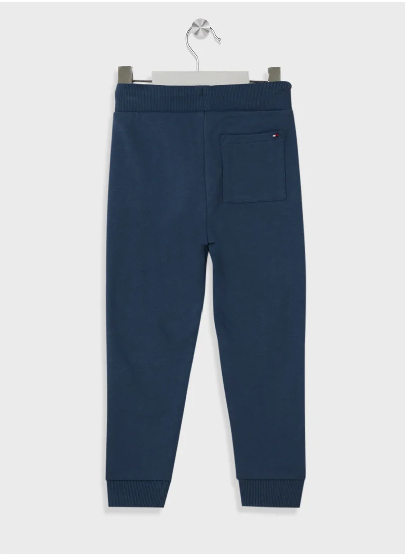 TOMMY HILFIGER Kids Logo Cuffed Sweatpants