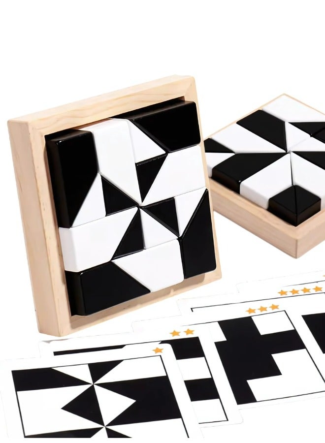 ATRI Hidden Blocks Puzzle for Kids, 3D Puzzle with Storage Tray, Educational Assembly Puzzle, Brain Stimulation Toys, Early Education Desktop Toy for Ages 3 and Up - Image 1