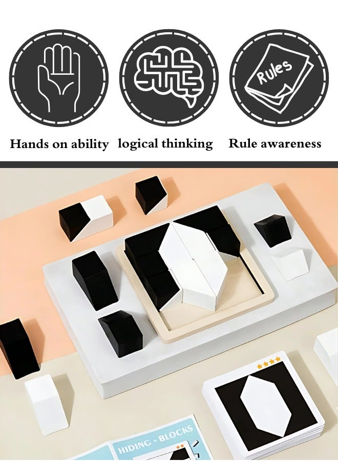 ATRI Hidden Blocks Puzzle for Kids, 3D Puzzle with Storage Tray, Educational Assembly Puzzle, Brain Stimulation Toys, Early Education Desktop Toy for Ages 3 and Up - Image 2