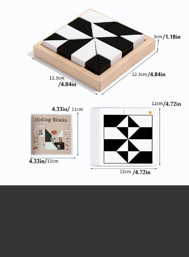 ATRI Hidden Blocks Puzzle for Kids, 3D Puzzle with Storage Tray, Educational Assembly Puzzle, Brain Stimulation Toys, Early Education Desktop Toy for Ages 3 and Up - Image 4