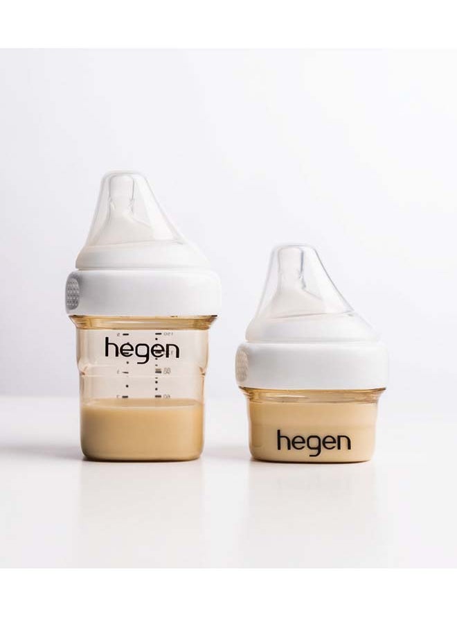 hegen Feeding Bottle PPSU with Extra Slow Flow Teat, 0 Months - 60 ml  - Image 3