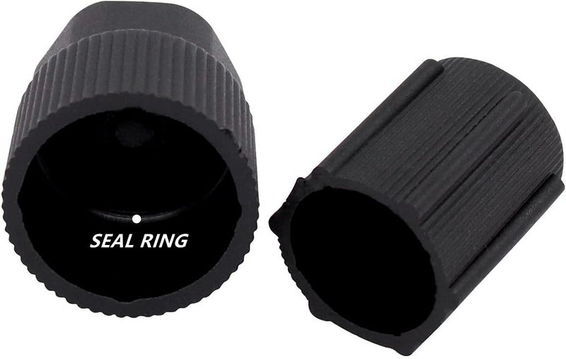 BASIKER 10Pcs R134a AC Valve Caps Kit 13mm & 16mm Air Conditioning System A C Charging Port Caps for Most Common Cars - Image 3