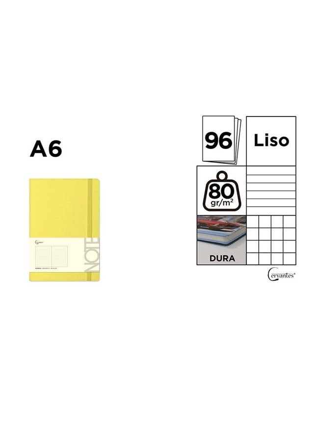 Cervantes دفتر Bound بغطاء كرتوني مخطط - A6