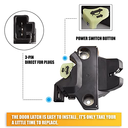 Unikpas Power Trunk Latch Lock Compatible for TOYOTA COROLLA 2015-2019 Replace Power Tailgate Lid Door Lock 64610-02171 - Image 3