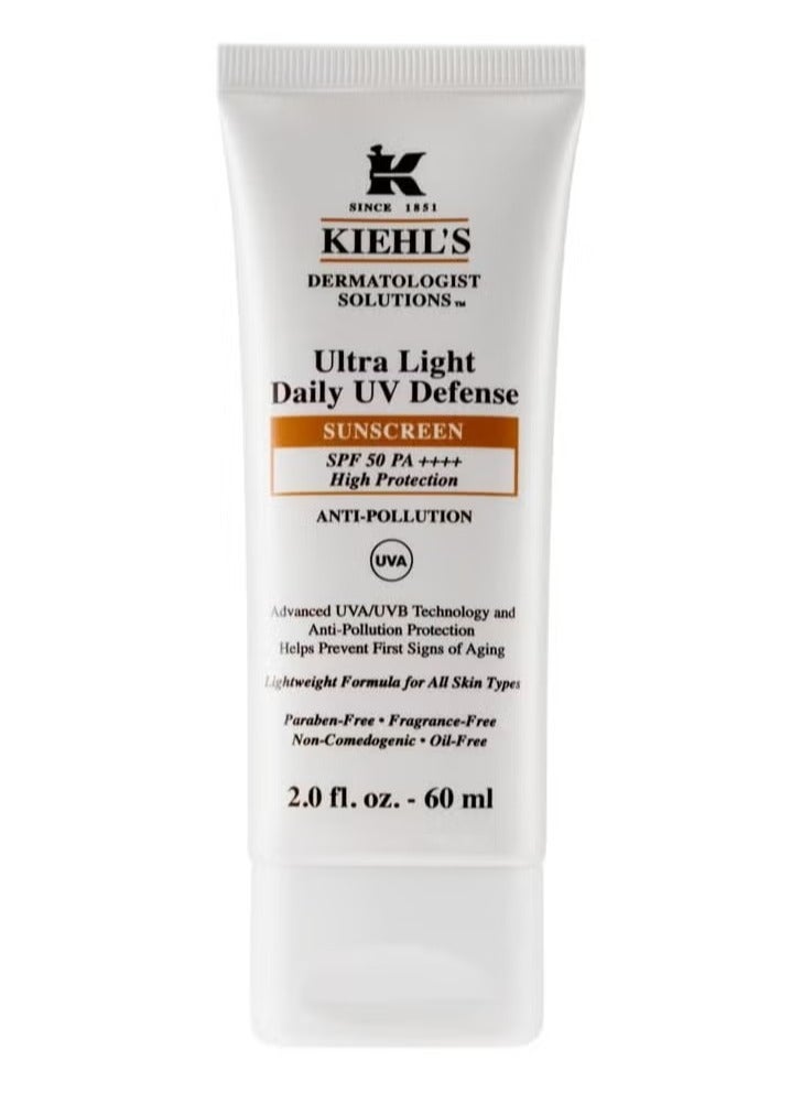 Kiehl's Ultra Light Daily UV Defense SPF 50 PA++++ Anti-Pollution 60 ml. Limited Edition - Image 2