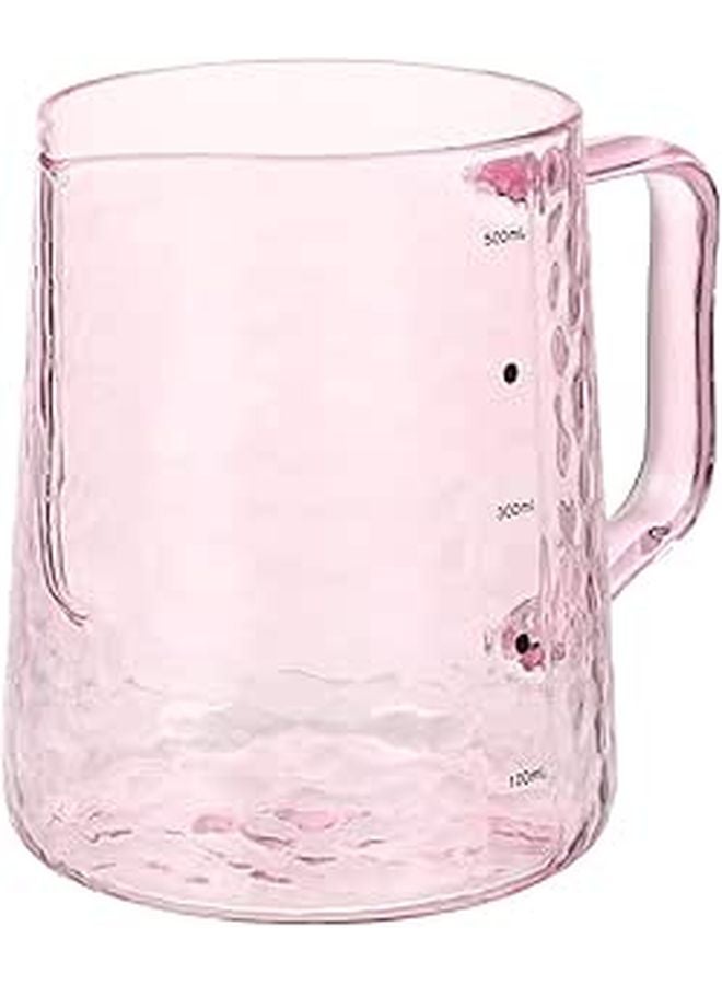 Heat Resistant Glass Coffee Pot And Milk Jug 500ml Hammered Beak Pitcher For Home Cafe - Image 1
