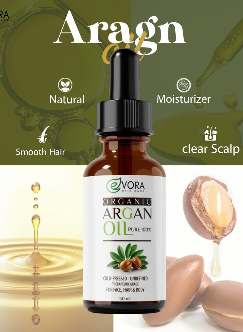 إيفورا زيت الأرجان العضوي من ايفورا مفيد لجميع أنواع البشرة الوزن ٥٠ جرام - Image 2