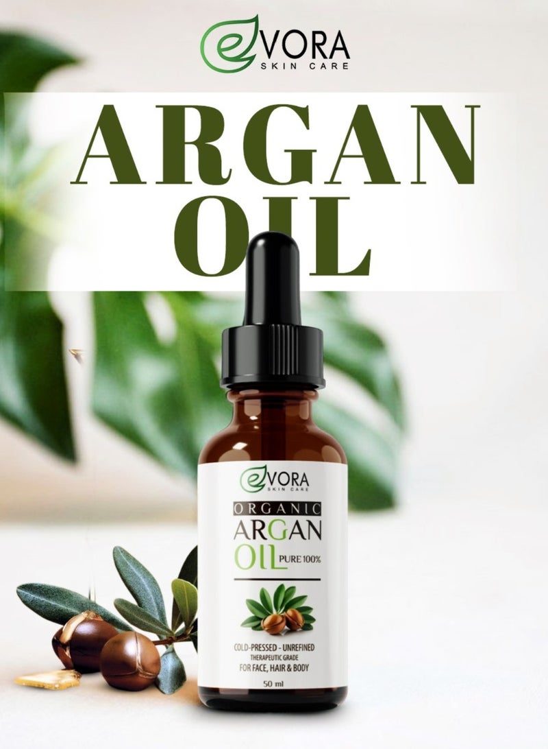 إيفورا زيت الأرجان العضوي من ايفورا مفيد لجميع أنواع البشرة الوزن ٥٠ جرام - Image 4
