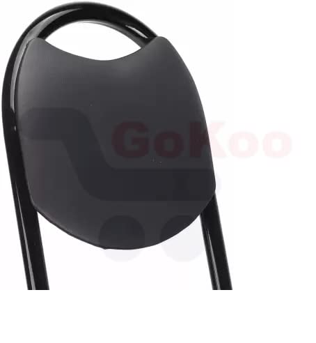 GOKOO كرسي طي GoKoo بارتفاع 18 بوصة للمنزل ومكتب الدراسة ومطعم وكافيه باللون الأسود بدون مسند للقدم - Image 4