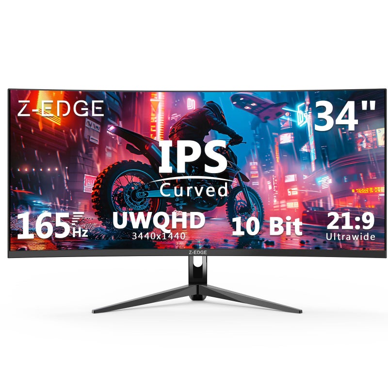 شاشة ألعاب Z-EDGE مقاس 27 بوصة، 240 هرتز، IPS، 1 مللي ثانية، FreeSync، FHD 1080P UG27PJ-أبيض - Image 1