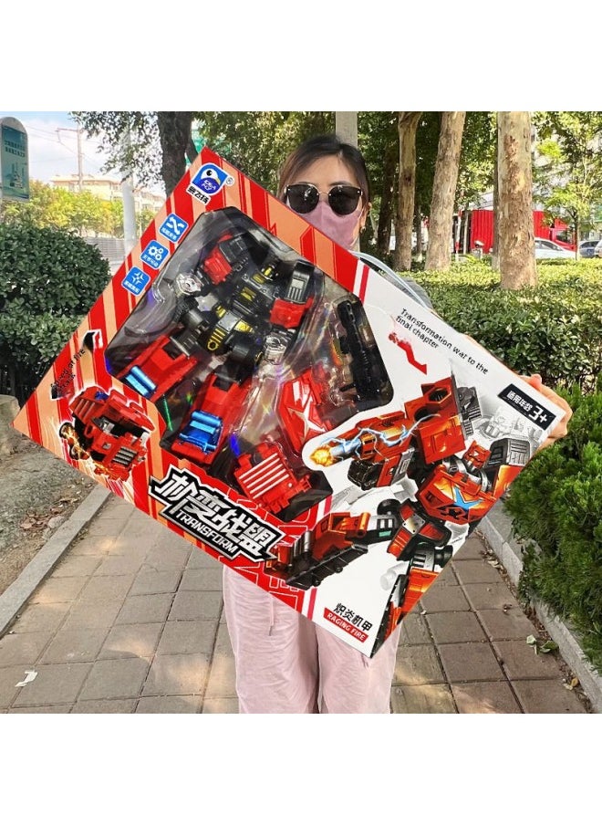 Deformable Robot Toy Mechanic War Alliance Engineering Mecha Deformable Suit Mechanism Toy Gift Box Boy's Toy-Color:One Of The Four Models Will Be Sent Randomly  - Image 2