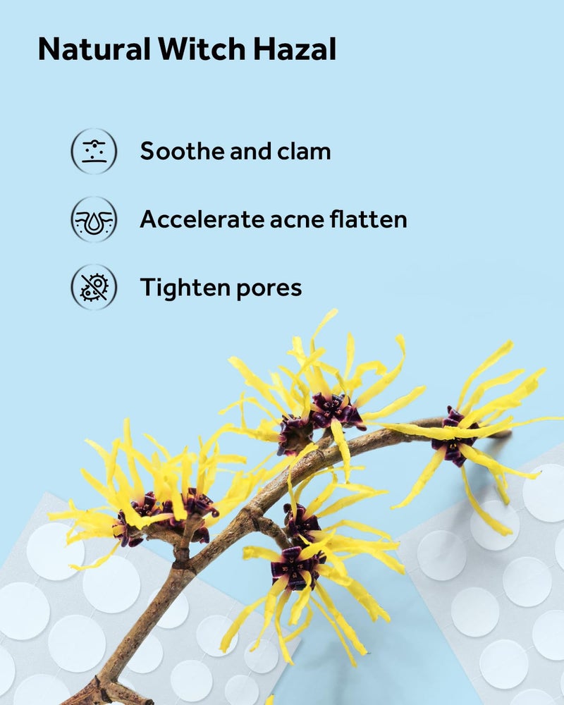 LitBear Acne Pimple Patches- Day and Night 4 Sizes 360 Dots Thin & Thick Hydrocolloid Patches with Witch Hazel, Tea Tree & Calendula Oil, Extra Adhesion Pimple Patches for Face Zit Patch Acne Dots - Image 5