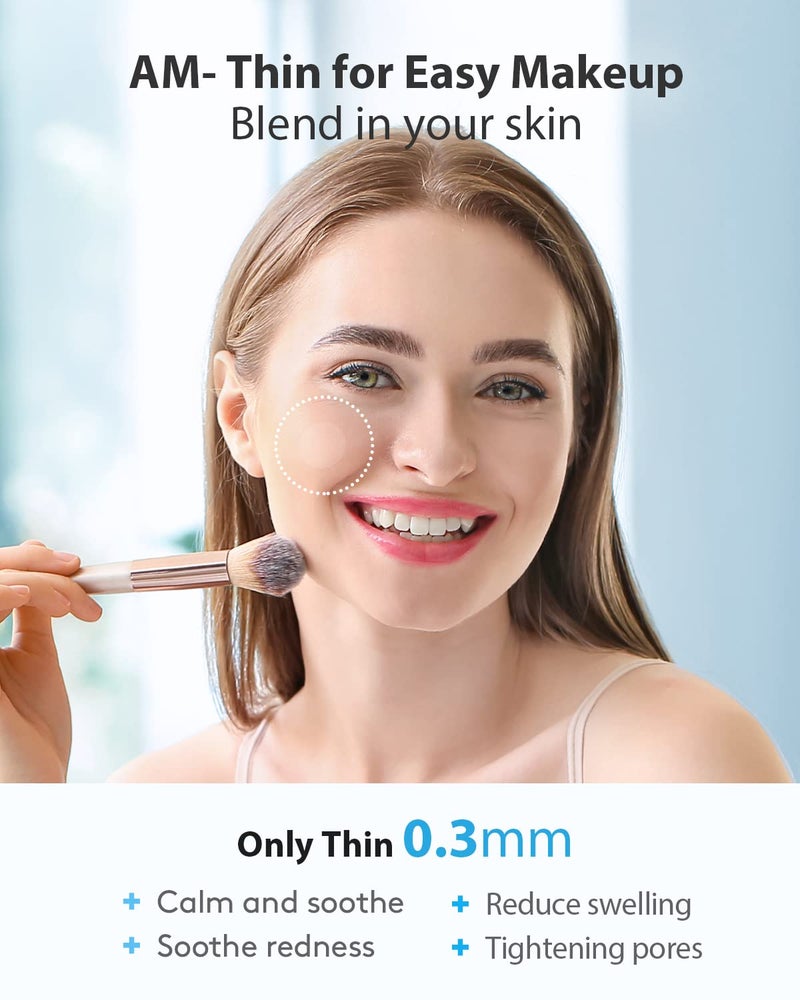 LitBear Acne Pimple Patches- Day and Night 4 Sizes 360 Dots Thin & Thick Hydrocolloid Patches with Witch Hazel, Tea Tree & Calendula Oil, Extra Adhesion Pimple Patches for Face Zit Patch Acne Dots - Image 4