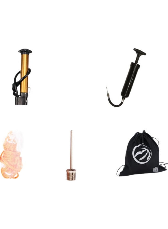 SPALDING Classic Black And Gold Indoor/Outdoor Size 7 Pu Basketball 77-559Y - Image 1