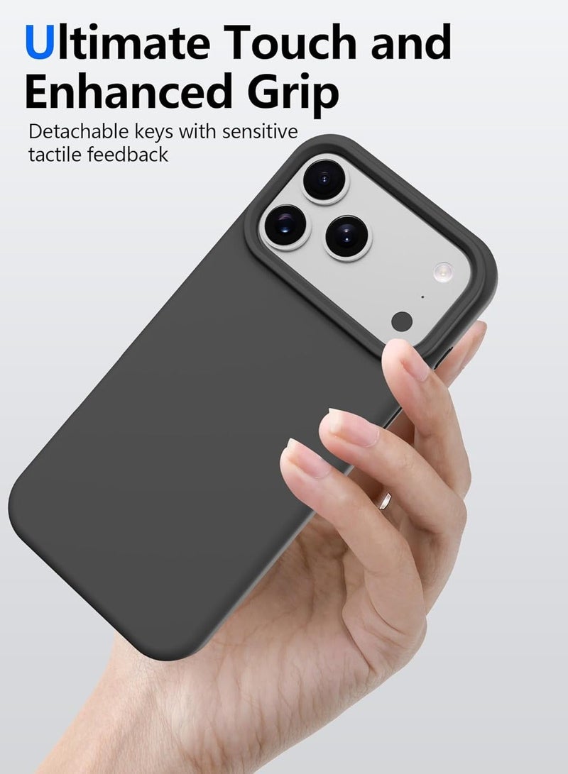 iPhone 17 Pro Max Cover Liquid Soft Silicone iPhone 17 Pro Max Case Anti Scratch with Inside Microfiber Lining Shockproof Protective Phone Case for iPhone 17 Pro Max - Image 4