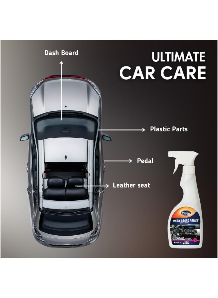 Thrill Trishine Dashboard Polish 700ML – High Gloss Finish | Dust Repellent | Protects & Restores Shine - Image 3