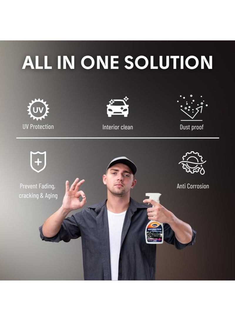 Thrill Trishine Dashboard Polish 700ML – High Gloss Finish | Dust Repellent | Protects & Restores Shine - Image 5