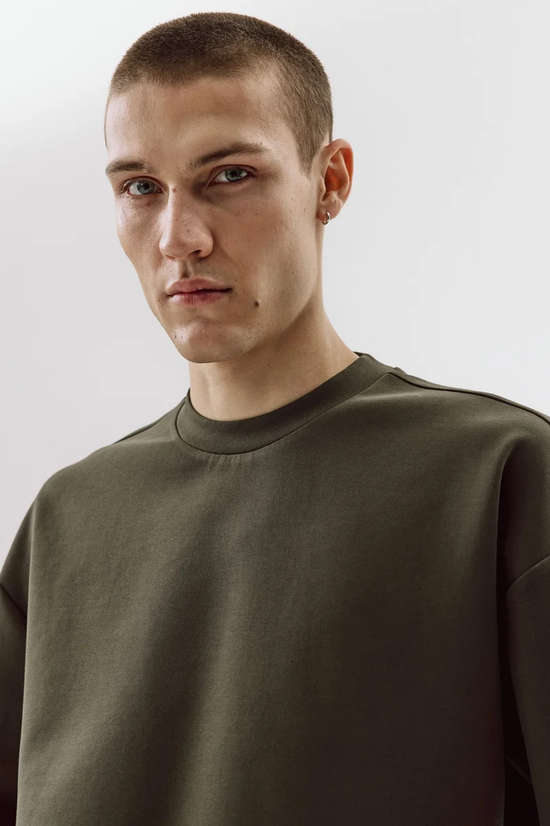 H&M Oversized Fit Scuba T-shirt