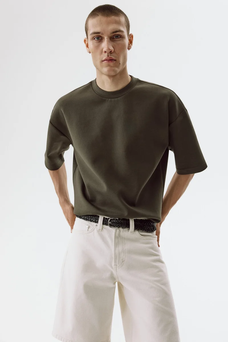 H&M Oversized Fit Scuba T-shirt