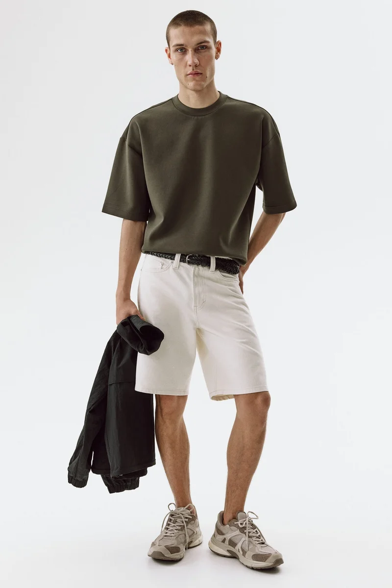 H&M Oversized Fit Scuba T-shirt