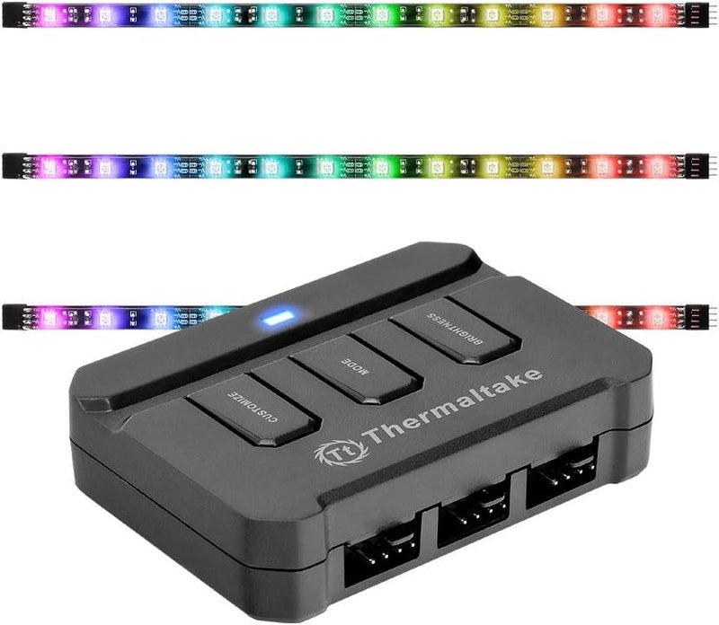 Thermaltake LUMI Color 256C 3Pack RGB Magnetic LED Strip Control Pack AC037LN1NANA1 - Image 1
