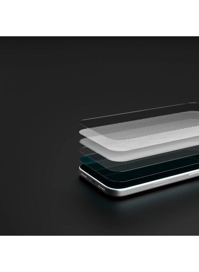 ليفيلو واقي شاشة ArmorX 3D لـ iPhone 17 Pro Max مع طبقة مقاومة 9H فائقة وطلاء مضاد للبصمات من النانو، طبقة أوليوفوبية، تجربة لمس ناعمة، حماية حواف أفضل بنسبة 40%، طبقة سيليكون مقاومة للصدمات، مقاوم للصدمات حتى 15 كجم – شفاف - Image 2