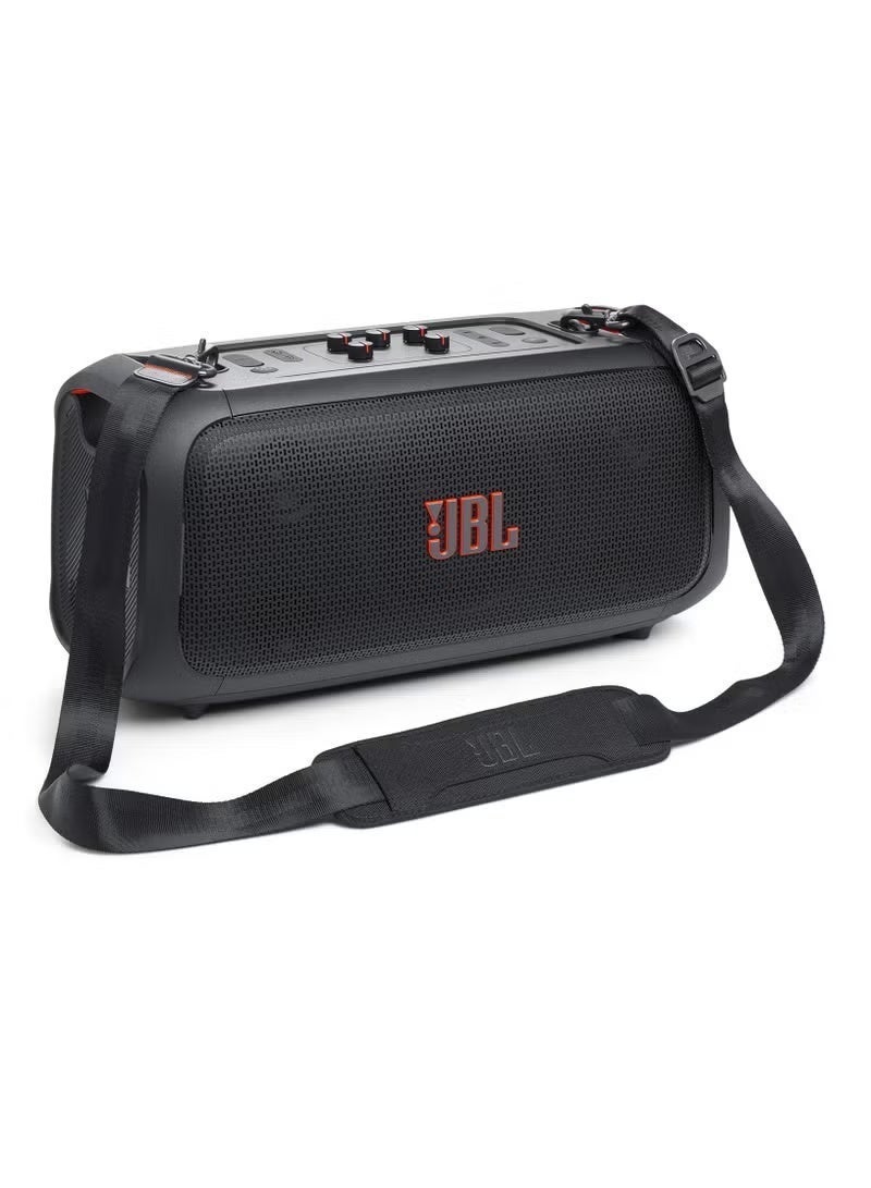 JBL Partybox On-The-Go Essential Portable Party Speaker With Built-In Lights And Wireless Mic Black JBLPBOTGESEU2 Black - Image 2