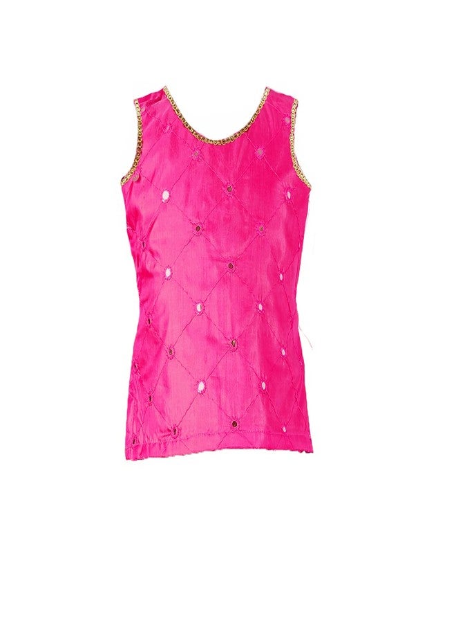 HIBA Sky Blue Pink Baby Girl's Net Readymade Lehenga Choli new born baby Girl - Image 3