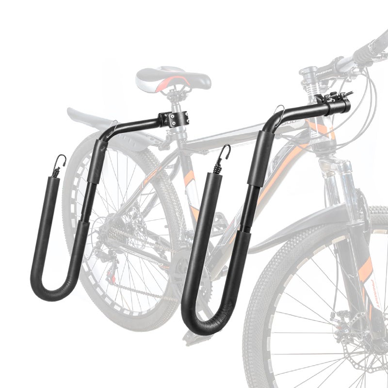 Mosxoed Bicycle Surfboard Racks Bike Surf Board Compatible with Shortboards Longboards SUP Paddleboards Outdoor Sports Surfing Wakeboard Carrier Mount for Bike Quick Release Bars - Image 2