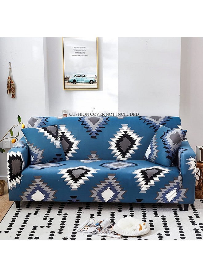 هاوس أوف كويرك غطاء أريكة ثلاثي المقاعد من House of Quirk، غطاء مرن كبير للأريكة، غطاء أريكة مرن قابل للتمدد (أزرق، 185-230 سم) - Image 1