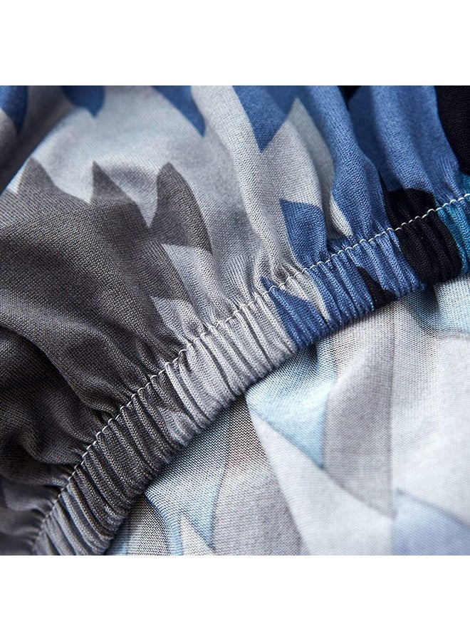 هاوس أوف كويرك غطاء أريكة ثلاثي المقاعد من House of Quirk، غطاء مرن كبير للأريكة، غطاء أريكة مرن قابل للتمدد (أزرق، 185-230 سم) - Image 5