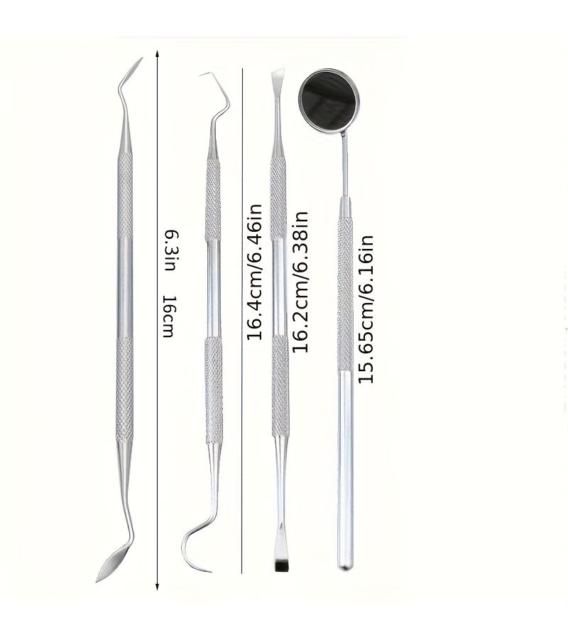 7 Piece Toothpick Set with Storage Case Detachable for Home and Pets Incl Tweezers Mirrors - Image 4