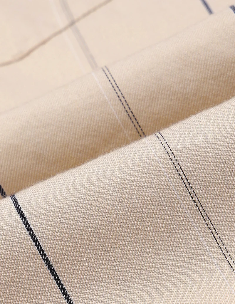 Arrow Beige Vertical Striped Slim Fit Shirt for Men | Best Price UAE