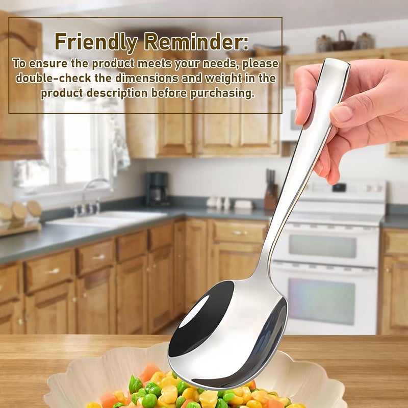 Txhlyx X-Large Buffet Serving Spoon,316L Stainless Steel Heavy duty Serving Spoon,Dishwasher Safe 9.5 inches 1Pack - Image 1