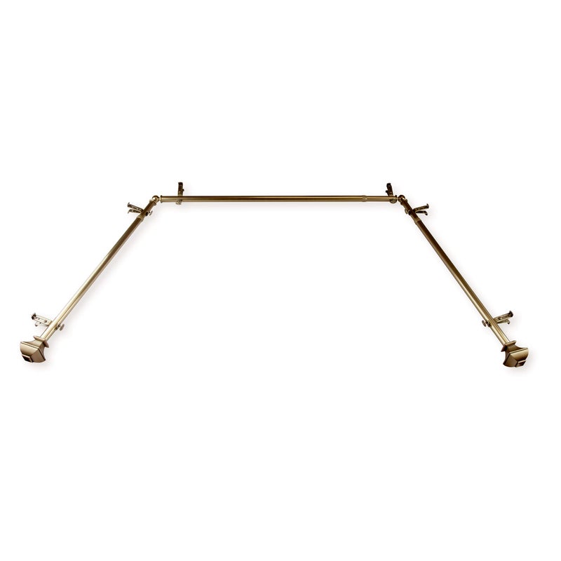 Rod Desyne 1316 Moyat Bay Window Curtain rod 2036 3872  Antique Brass 