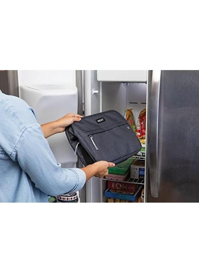 Freezable Zuma Can Cooler Built With Ecofreeze Technology Collapsible Reusable Zip Closure With Adjustable Shoulder Strap Fits 15 12 Oz Cans