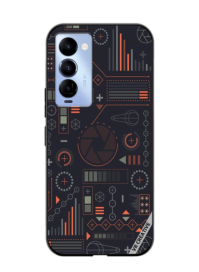 VR CREATIVE Protective Case Cover For Tecno Camon 18/18 P Multicolur Design Multicolour - Image 1