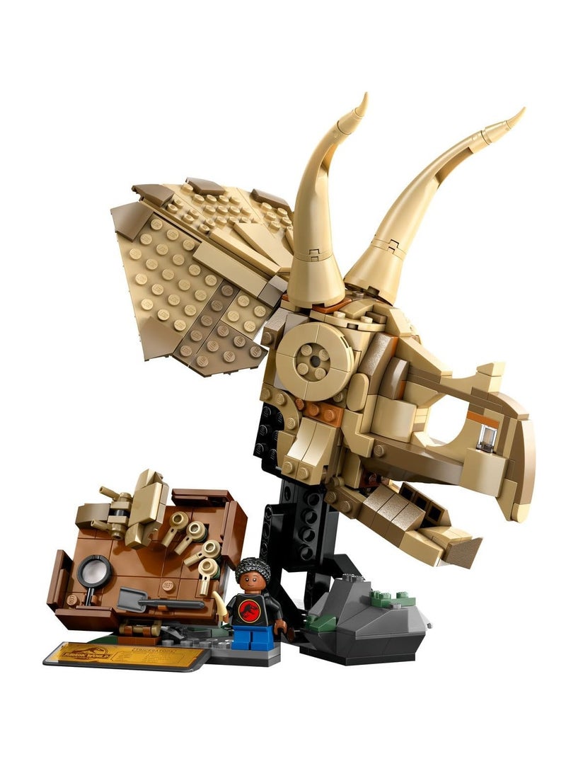 LEGO LEGO Dinosaur Fossils Triceratops Skull, Building Toy Playset 76969  - Image 2