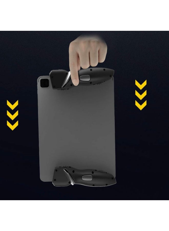6 Finger Tablet Game Joystick Trigger Handle - L1R1 Shooter Fire Aim Button Controller for iPad, Android Tablet - Image 4