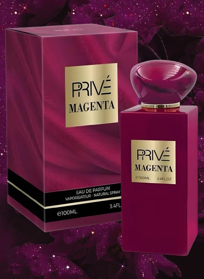 Prive Magenta Perfume For Unisex 100ml EDP - Image 1