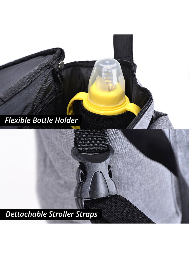 Little Story Stroller Organizer Travel Bag - Grey - Image 5